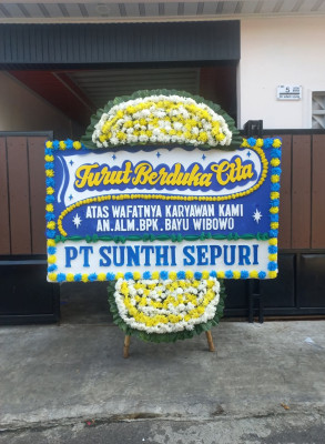 Papan Bunga Duka di Pasirbiru